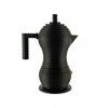 Aparat de cafea espresso pe aragaz PULCINA 70 ml, negru, Alessi