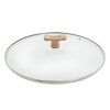 Capac pentru oală 32 cm, cu mâner din lemn, sticlă, de Buyer
