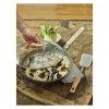 Capac pentru oală 32 cm, cu mâner din lemn, sticlă, de Buyer