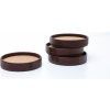Suport pentru pahare, set de 4 buc, maro, Litton
