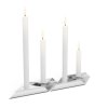Suport de lumânare pentru cină SQUARE CANDLE, set de 4 buc, din oțel inoxidabil, Höfats