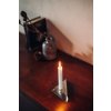 Suport de lumânare pentru cină SQUARE CANDLE, set de 4 buc, din oțel inoxidabil, Höfats