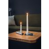 Suport de lumânare pentru cină SQUARE CANDLE, set de 4 buc, din oțel inoxidabil, Höfats