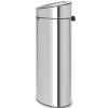 Coș de gunoi cu capac sensibil la atingere TOUCH BIN NEW 23 + 10 l, oțel mat, Brabantia