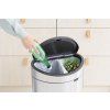 Coș de gunoi cu capac sensibil la atingere TOUCH BIN NEW 23 + 10 l, oțel mat, Brabantia
