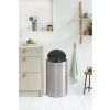 Coș de gunoi cu capac sensibil la atingere TOUCH BIN NEW 23 + 10 l, oțel mat, Brabantia