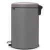 Coș cu pedală NEWICON, 20 l, gri mineral, Brabantia