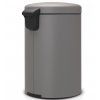 Coș cu pedală NEWICON, 20 l, gri mineral, Brabantia