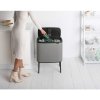 Coș de gunoi cu atingere BO TOUCH BIN 11 + 23 l, gri mineral, Brabantia
