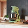 Mixer cu bol SMF03PGEU, verde pastel, Smeg