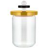 Borcan de depozitare pentru bucătărie 100 COLLECTION, 1 l, galben, sticlă, Alessi
