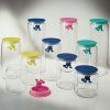 Borcan de depozitare pentru bucătărie GIANNI 900 ml, capac negru, sticlă, Alessi