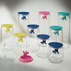 Borcan de depozitare pentru bucătărie GIANNI 2 l, capac alb, sticlă, Alessi