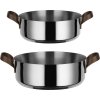 Capac pentru caserolă EDO 24 cm, oțel inoxidabil, Alessi