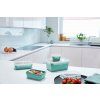Borcan de depozitare pentru bucătărie MASTER SEAL COLOUR EDITION N1031010 , set de 4 buc, verde, plastic, Tefal