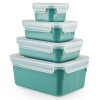 Borcan de depozitare pentru bucătărie MASTER SEAL COLOUR EDITION N1031010 , set de 4 buc, verde, plastic, Tefal