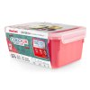 Borcan de depozitare pentru bucătărie MASTER SEAL COLOUR EDITION N1030910 , set de 4 buc, roșu coral, plastic, Tefal