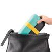 Cutie pentru prânz TO GO, 2 x 500 ml, dublu, turcoaz/negru, Lékué