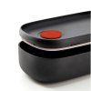 Cutie pentru prânz LUNCHBOX TO GO, 1 l, cu tacâmuri, negru, Lékué
