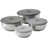 Set de boluri de bucătărie cu capace NEST PREP&STORE 95025, 4 buc, oțel inoxidabil, Joseph Joseph