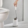 Suport pentru peria de toaletă FLEX LITE 70522, alb/gri, silicon, Joseph Joseph