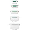 Borcan de depozitare pentru bucătărie NEST 81127, set de 5 buc, verde, plastic, Joseph Joseph
