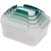 Borcan de depozitare pentru bucătărie NEST 81127, set de 5 buc, verde, plastic, Joseph Joseph