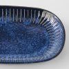 Platou pentru servire RIDGED INDIGO, 19 x 13 cm, MIJ
