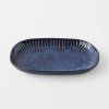 Platou pentru servire RIDGED INDIGO, 19 x 13 cm, MIJ