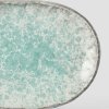 Farfurie pentru desert AQUA SPLASH, 17 x 11 cm, oval, albastru, MIJ