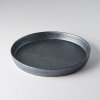 Farfurie pentru cină CRAFT, 26 cm, jante înalte, negre, MIJ