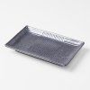 Farfurie pentru sushi și sashimi LINES, 21 x 13 cm, neagră, MIJ