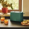 Toaster PLISSÉ, 2 felii, verde, Alessi