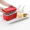 Găleată pentru gheață cu formă de cuburi ICE BOX, 1,8 l, roșu, Lékué