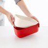 Găleată pentru gheață cu formă de cuburi ICE BOX, 1,8 l, roșu, Lékué