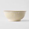 Bol Udon RIDGED ALABASTER, 18 cm, MIJ