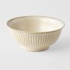 Bol Udon RIDGED ALABASTER, 18 cm, MIJ