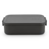 Cutie pentru prânz MAKE & TAKE BENTO 1,1 l, gri închis, Brabantia