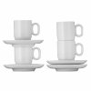 Ceașcă pentru espresso cu farfurioară BARISTA, set de 2 buc, alb, WMF
