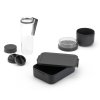 Set cutie, bol și sticlă de apă pentru prânz, MAKE & TAKE, gri închis, Brabantia