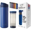Cană de călătorie cu infuzor de ceai RECHARGE ANYTIME 460 ml,  albastru regal, Viva Scandinavia