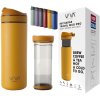 Cană de călătorie cu infuzor de ceai RECHARGE ANYTIME 460 ml, galben muştar, Viva Scandinavia