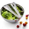 Bol pentru salată 25 cm, cu tacâmuri, argintiu, Philippi
