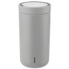 Cană termos TO GO CLICK 200 ml, gri deschis mat, Stelton