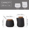 Set de frișcă și zahăr NICOLA, set de 2 buc, negru, Viva Scandinavia