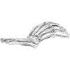 Figurină WUNDERKAMMER SKELETON HAND, 24 cm, argintiu, aluminiu, Seletti