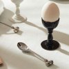 Lingură pentru ouă DRESSED, set de 2 buc, 12 cm, argintiu, Alessi