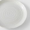 Farfurie pentru cină WHITE SPIRAL MIJ 24,5 cm, alb