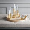 Suport de lumânare pentru cină, 20 cm, aur, alamă, Fritz Hansen