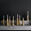 Suport de lumânare pentru cină #2, 13 cm, aur, alamă, Fritz Hansen